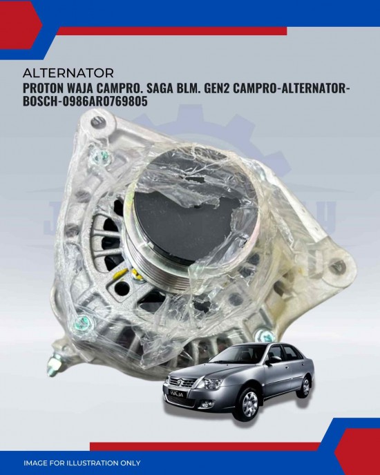Proton Waja Campro. Saga Blm. Gen2 Campro-Alternator-Bosch-0986AR0769805
