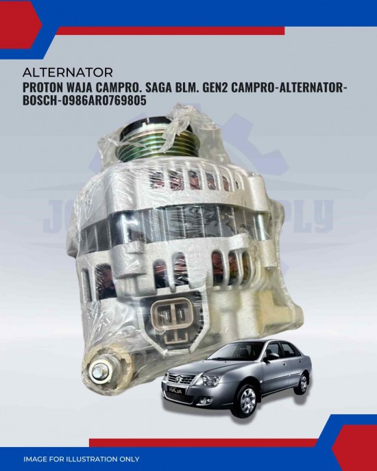 Proton Waja Campro. Saga Blm. Gen2 Campro-Alternator-Bosch-0986AR0769805