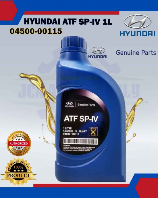 Hyundai ATF Oil SP-IV 1L ORIGINAL-6 Speed Automatic transmission car-04500-00115 Engine Oil & Fluids image