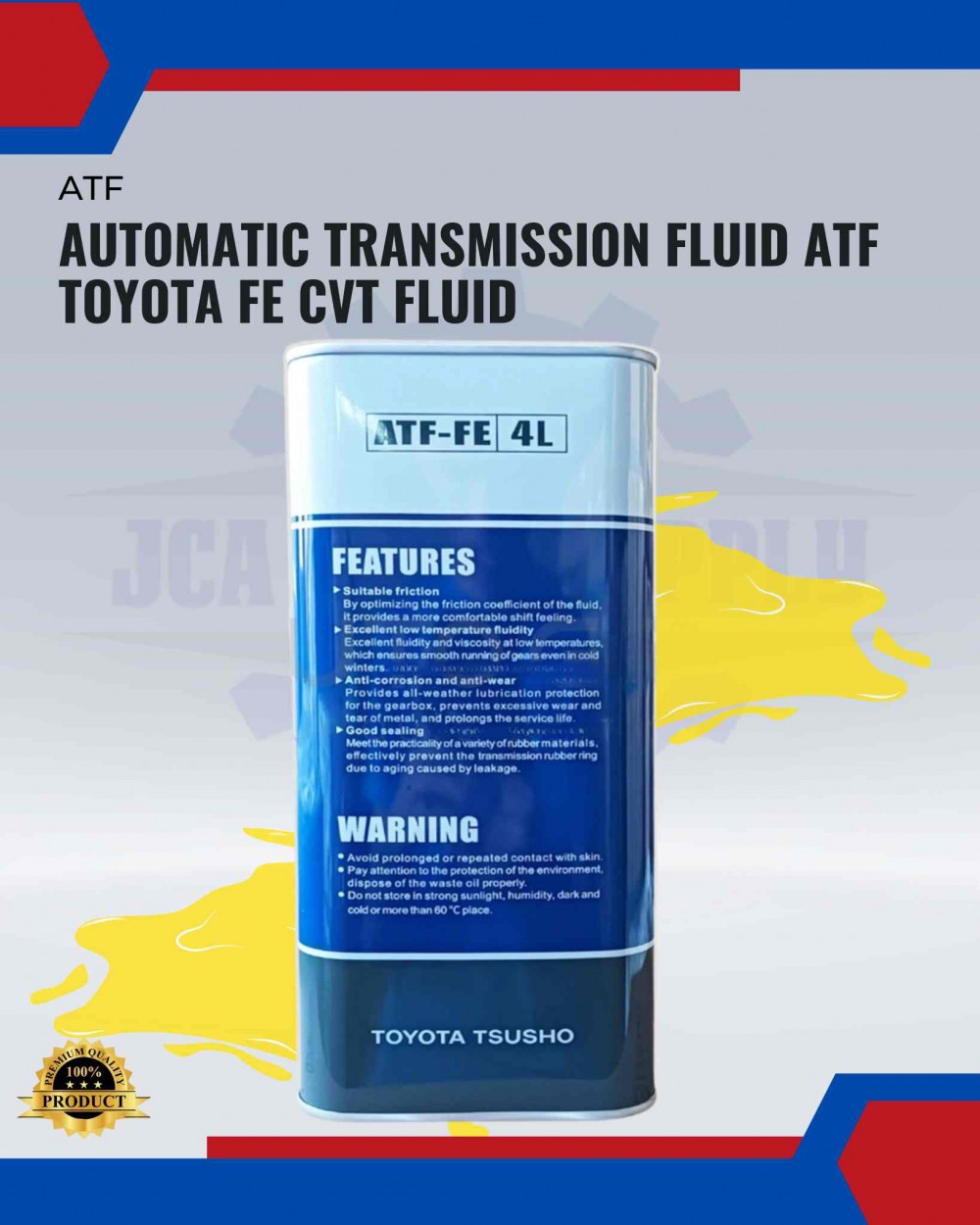 Automatic Transmission Fluid ATF Toyota FE CVT Fluid | JCA AUTO SUPPLY