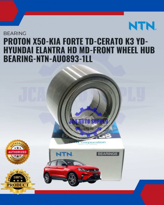 Proton X50-Kia Forte TD-Cerato K3 YD-Hyundai Elantra HD MD-Front Wheel Hub Bearing-NTN-AU0893-1LL Front Wheel Bearing image