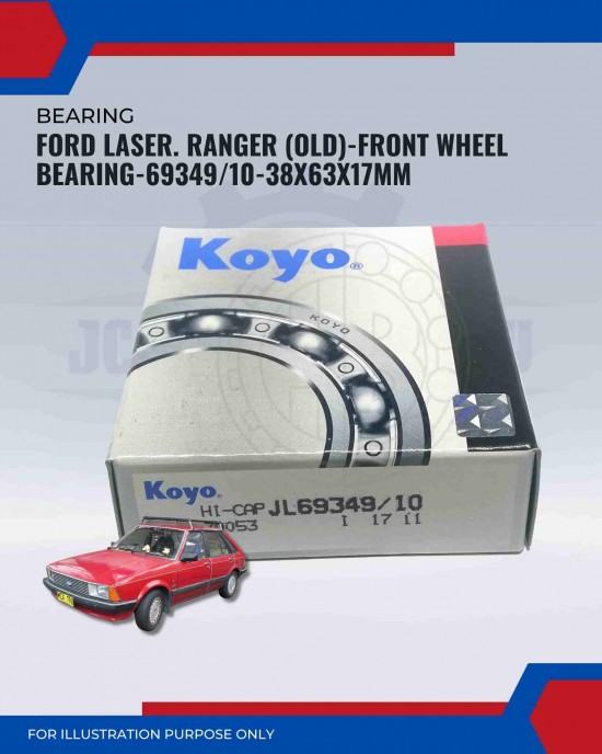 Ford Laser. Ranger (Old)-Front Wheel Bearing-69349/10-38x63x17mm