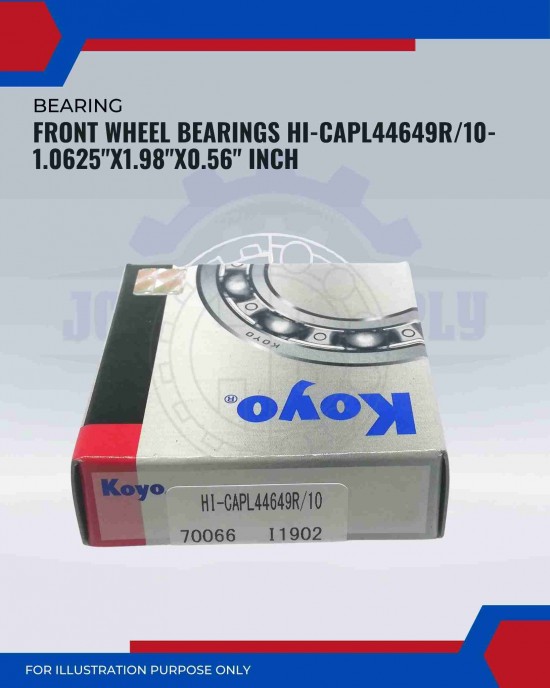 Front Wheel Bearings HI-CAPL44649R10-1.0625x1.98x0.56 Inch