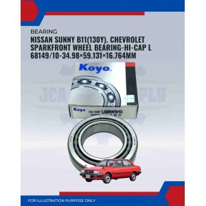 Nissan Sunny B11(130y). Chevrolet Spark-Front Wheel Bearing-HI-CAP L 6814910-34.98×59.131×16.764mm
