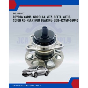 Rear Hub Bearing-Toyota Yaris. Corolla. Vitz. Belta. Altis. Scion XD-GDB-42450-52040