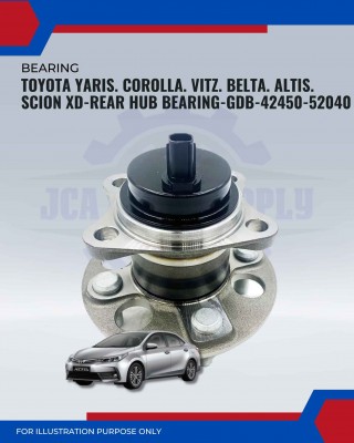 Rear Hub Bearing-Toyota Yaris. Corolla. Vitz. Belta. Altis. Scion XD-GDB-42450-52040