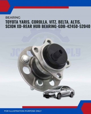 Rear Hub Bearing-Toyota Yaris. Corolla. Vitz. Belta. Altis. Scion XD-GDB-42450-52040 Rear Hub Bearing-Toyota Yaris. Corolla. Vitz. Belta. Altis. Scion XD-GDB-42450-52040
