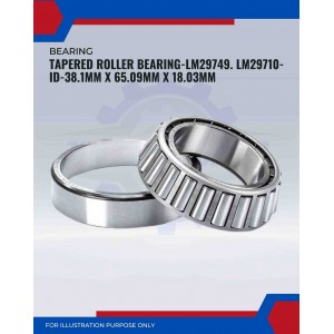 Tapered Roller Bearing-LM29749. LM29710-ID-38.1mm X 65.09mm X 18.03mm