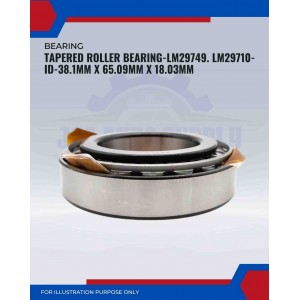 Tapered Roller Bearing-LM29749. LM29710-ID-38.1mm X 65.09mm X 18.03mm