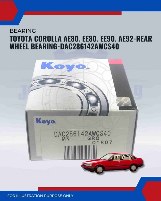 Toyota Corolla AE80. EE80. EE90. AE92-Rear Wheel Bearing-DAC286142AWCS40