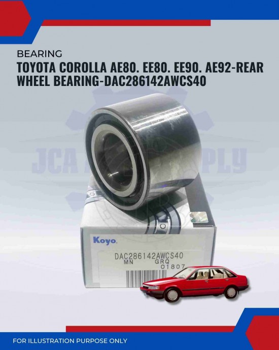 Toyota Corolla AE80. EE80. EE90. AE92-Rear Wheel Bearing-DAC286142AWCS40