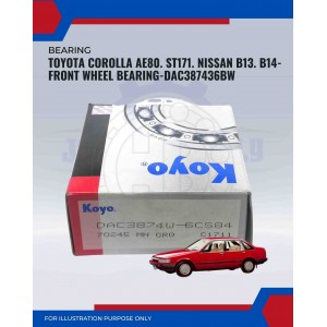 Toyota Corolla AE80. ST171. Nissan B13. B14-Front Wheel Bearing-DAC387436BW