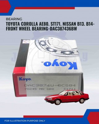 Toyota Corolla AE80. ST171. Nissan B13. B14-Front Wheel Bearing-DAC387436BW