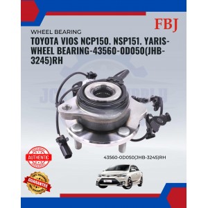 Toyota Vios NCP150. NSP151. Yaris-Wheel Bearing-43560-0D050(JHB-3245)RH