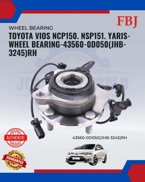 Toyota Vios NCP150. NSP151. Yaris-Wheel Bearing-43560-0D050(JHB-3245)RH Front Wheel Bearing image