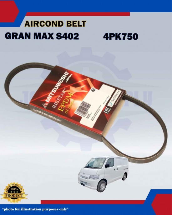 Aircond Belt Daihatsu Gran Max S402-4PK750 Aircond Belt Daihatsu Gran Max S402-4PK750