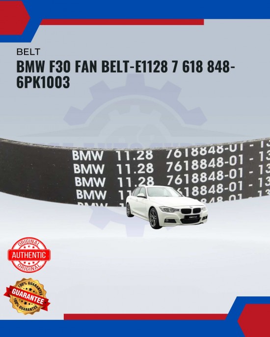 Showing image for BMW F30 Fan Belt-E1128 7 618 848-6PK1003 BMW F30 Fan Belt-E1128 7 618 848-6PK1003 Belts, Hoses & Pulleys image