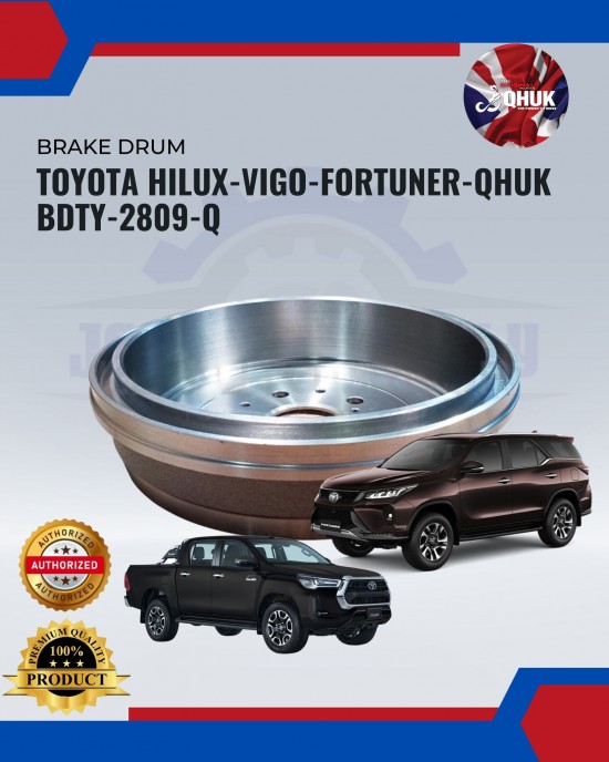 BRAKE DRUM-TOYOTA HILUX-VIGO-FORTUNER-QHUK-BDTY-2809-Q Brake System image