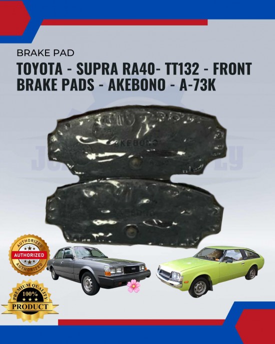 Showing image for Front Disc Brake Pad-Toyota-Supra RA40-TT132-Akebono-A-73K Front Disc Brake Pad-Toyota-Supra RA40-TT132-Akebono-A-73K image
