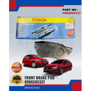 Front Brake Pad-Honda City-Accord SA6-Civic SH4-CRX-Jazz-BOSCH-0986505337