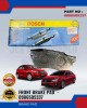 Honda City - Accord SA6 - Civic SH4 - CRX - Jazz Front Brake Pads - BOSCH - 0986505337 Brake System image