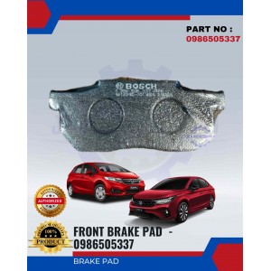 Front Brake Pad-Honda City-Accord SA6-Civic SH4-CRX-Jazz-BOSCH-0986505337