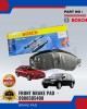 Mitsubishi AirTrek 2.0 - Proton Inspira Front Brake Pads - BOSCH - 0986505408 Brake System image