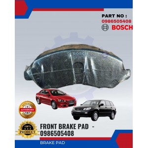 Front Brake Pad-Mitsubishi Airtrek 2.0-Proton Inspira-BOSCH-0986505408