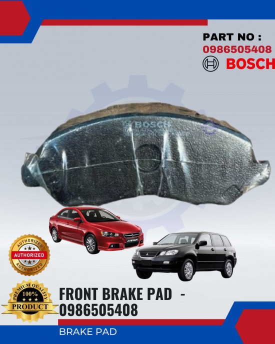 Mitsubishi AirTrek 2.0 - Proton Inspira Front Brake Pads - BOSCH - 0986505408 Brake System image