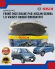 Front Disc Brake Pad-Bosch-Nissan Serena 1.6-VAJC23-BOSCH-0986505787 Brake System image