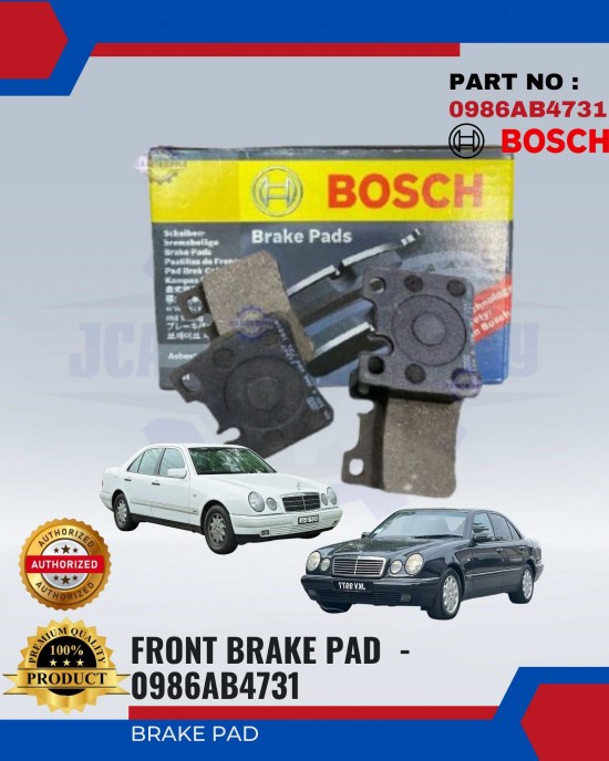 Mercedes Benz W210 - E230 - E280 Rear Brake Pads - BOSCH - 0986AB4731 Brake System image