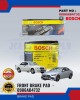 Mercedes Benz W202 - C180 - C200 - C202 Front Brake Pads - BOSCH - 0986AB4732 Brake System image