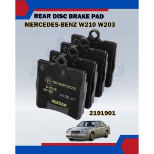 Rear Disc Brake Pad Set-Mercedes Benz W210 W203-TEXTAR-2191901