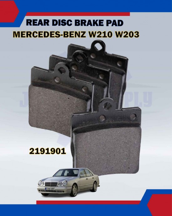 Rear Disc Brake Pad Set-Mercedes Benz W210 W203-TEXTAR-2191901 Brake System image