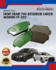 Front Brake Pad-Mitsubishi Lancer-Akebono-PF-3312 image
