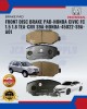Showing image for Front Disc Brake Pad-Honda Civic FC 1.5 1.8 TEA-CRV S9A-HONDA-45022-S9A-A01 Front Disc Brake Pad-Honda Civic FC 1.5 1.8 TEA-CRV S9A-HONDA-45022-S9A-A01 image