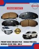 FRONT DISC BRAKE PAD (4PCS)-HONDA CIVIC TRO-BR-V-HONDA ORIGINAL-45022-TR0-E01 Brake System image