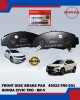 FRONT DISC BRAKE PAD (4PCS)-HONDA CIVIC TRO-BR-V-HONDA ORIGINAL-45022-TR0-E01 Brake System image