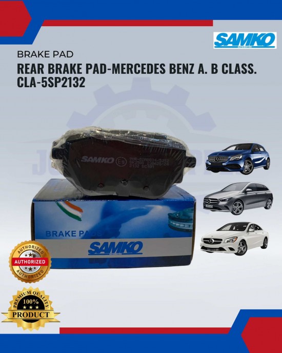 REAR BRAKE PAD-MERCEDES BENZ A. B CLASS. CLA-5SP2132 Brake System image