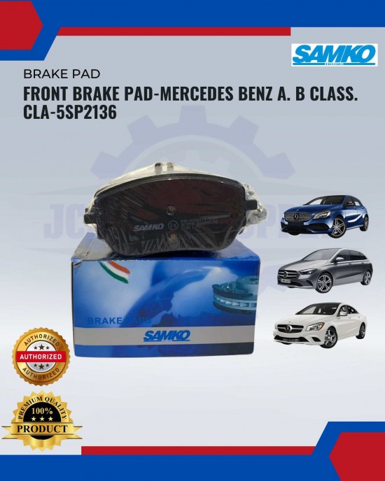 FRONT BRAKE PAD-MERCEDES BENZ A. B CLASS. CLA-5SP2136 Brake System image