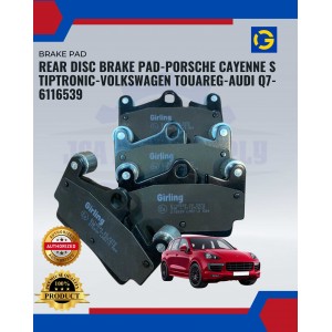 REAR DISC BRAKE PAD-PORSCHE CAYENNE S TIPTRONIC-VOLKSWAGEN TOUAREG-AUDI Q7-6116539