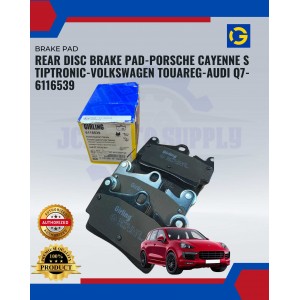 REAR DISC BRAKE PAD-PORSCHE CAYENNE S TIPTRONIC-VOLKSWAGEN TOUAREG-AUDI Q7-6116539