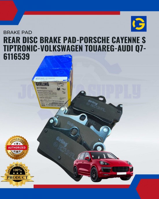 REAR DISC BRAKE PAD-PORSCHE CAYENNE S TIPTRONIC-VOLKSWAGEN TOUAREG-AUDI Q7-6116539 Brake System image