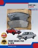 Nissan Sunny (1300, 1500) Front Brake Pads - AKEBONO - A-107K Brake System image