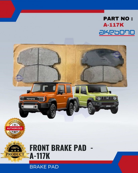 Daihatsu Taft Diesel - Toyota Blizzard Front Brake Pads - AKEBONO - A-117K Brake System image