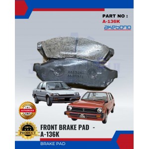 Front Brake Pad-Honda Civic SAO-SB4-AKEBONO-A-136K