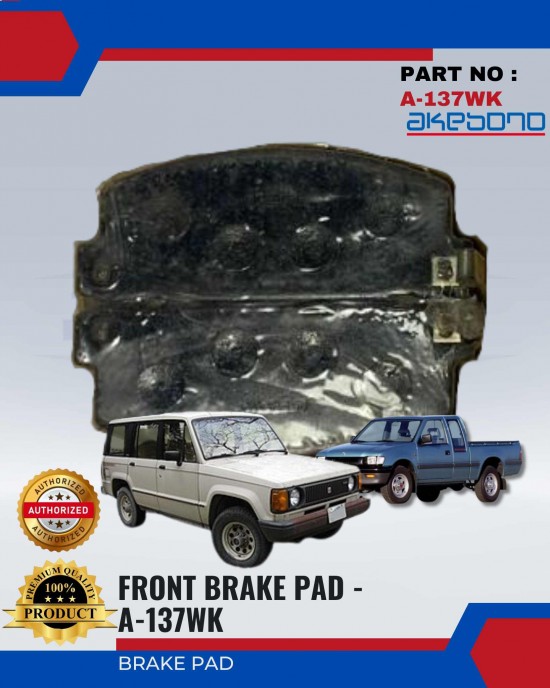 Front Brake Pad-Isuzu Trooper 2.4-TT140-Faster-AKEBONO-A-137WK Brake System image