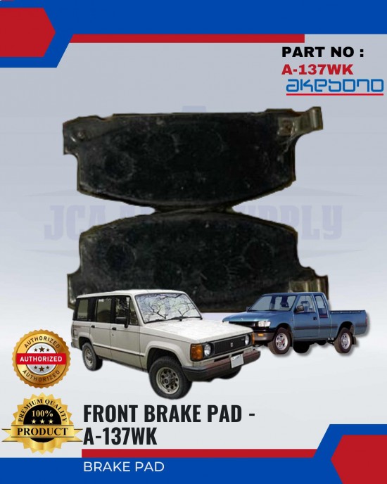 Front Brake Pad-Isuzu Trooper 2.4-TT140-Faster-AKEBONO-A-137WK Brake System image