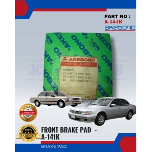 Front Brake Pads-Nissan Cefiro 2.0-U12-AKEBONO-A-141WK