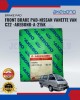 Front Brake Pad-NISSAN Vanette VAN C22 -Akebono-A-215K image